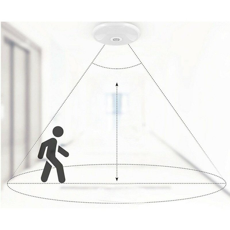 DRIWEI PLAFONIERA LED SOFFITTO ROTONDA 15W LUCE FREDDA SENSORE MOVI...