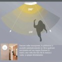 PLAFONIERA LED SOFFITTO ROTONDA 15W LUCE FREDDA SENSORE MOVIMENTO INFRAROSSI 174