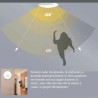 DRIWEI PLAFONIERA LED SOFFITTO ROTONDA 15W LUCE FREDDA SENSORE MOVI...