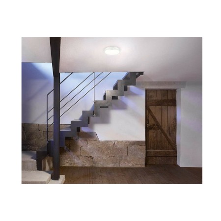 PLAFONIERA LED SOFFITTO ROTONDA 15W LUCE FREDDA SENSORE MOVIMENTO INFRAROSSI 174