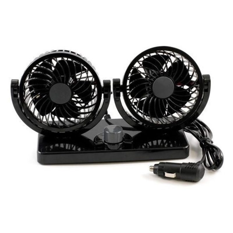 Doppio ventilatore regolabile per auto camion camper furgone 12V 24V