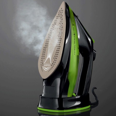 FERRO DA STIRO A VAPORE SENZA FILI PIASTRA IN CERAMICA CORDLESS 2400W PORTATILE