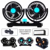 Doppio ventilatore regolabile per auto camion camper furgone 12V 24V