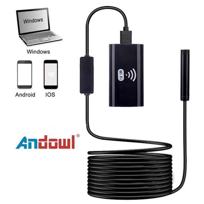 Andowl TELECAMERA ENDOSCOPICA WIFI PER ISPEZIONE ENDOSCOPIO IPHONE ...