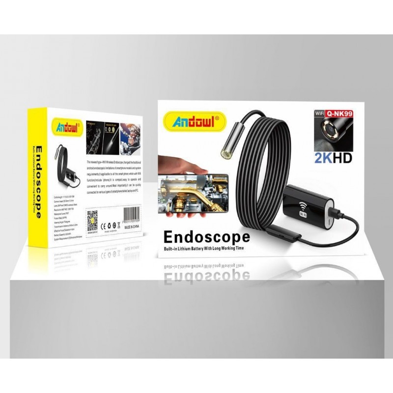 Endoscopio Per Smartphone Moman EOM1 - 1080P HD, Impermeabile, 3m Cavo - Foto 3