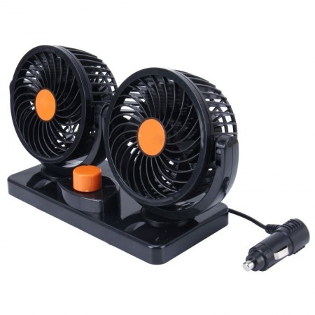 Doppio ventilatore regolabile per auto camion camper furgone 12V 24V
