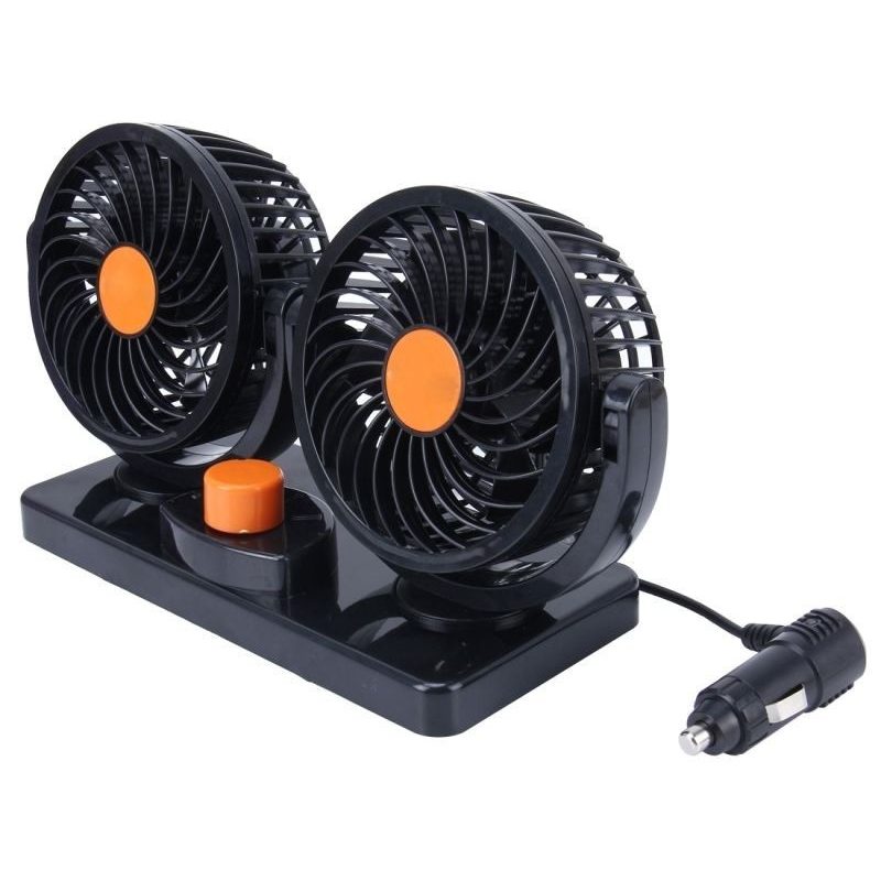 Doppio ventilatore regolabile per auto camion camper furgone 12V 24V