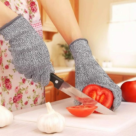 2 PAIA Guanti antitaglio lavoro anti taglio lame sicurezza protezione resistenti cucina