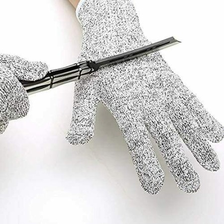 2 PAIA Guanti antitaglio lavoro anti taglio lame sicurezza protezione resistenti cucina