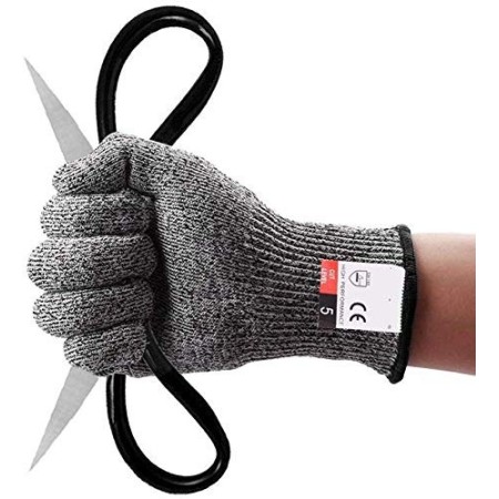 5 PAIA Guanti antitaglio lavoro anti taglio lame sicurezza protezione resistenti