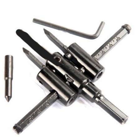 Set Punta trapano fresa a compasso da 1 a 5 pollici foro circolare Drill Cutter