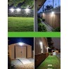 DRIWEI FARO LUCE FARETTO ESTERNO ENERGIA SOLARE LED SMD SENSORE MOV...