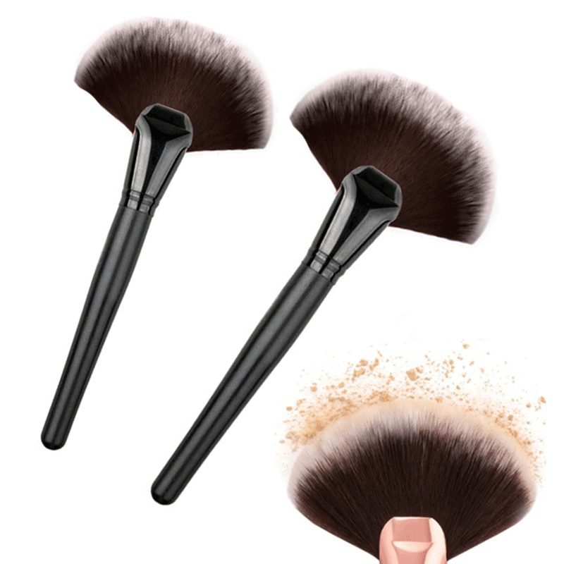 Hongu 2x Pennello PROFESSIONALE MAKE UP COSMETICI TRUCCO VISO BELLE...