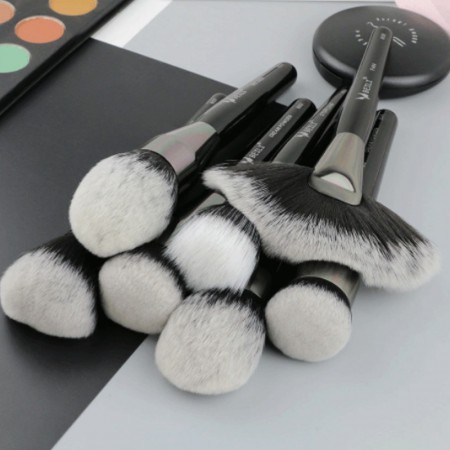 2x Pennello PROFESSIONALE MAKE UP COSMETICI TRUCCO VISO BELLEZZA pennelli fard