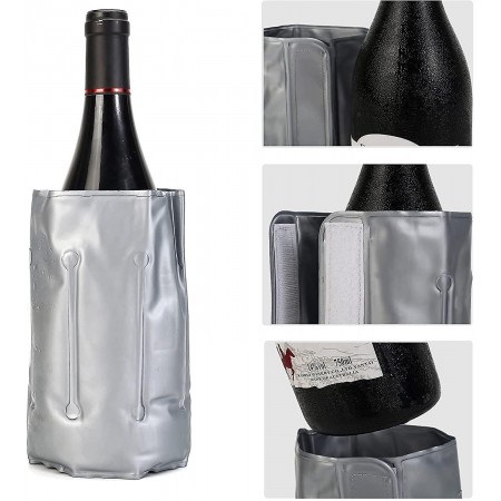2x Raffredda BOTTIGLIE con LIQUIDO VINO Ghiaccio CHAMPAGNE Secchiello SPUMANTE