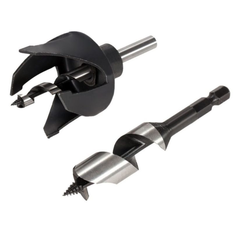 Set Punta trapano fresa legno a tazza con 2 punte e tazza Drill Cutter fai da te