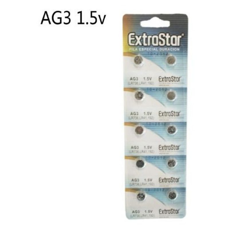 ExtraStar 40 PILE BATTERIE A BOTTONE AG3 1,5v LR41 LR736 384 192 39...