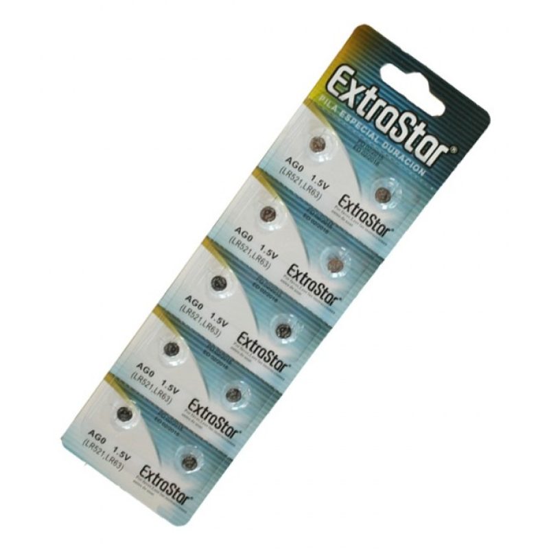 ExtraStar 40 PILE BATTERIE A BOTTONE AG0 SR521SW, SR63, LR521,LR69,...