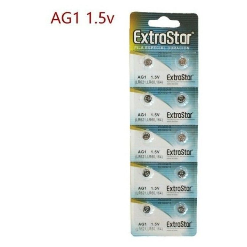 ExtraStar 40 PILE BATTERIE A BOTTONE AG1 1,5v LR621 364A SR60 SR621...