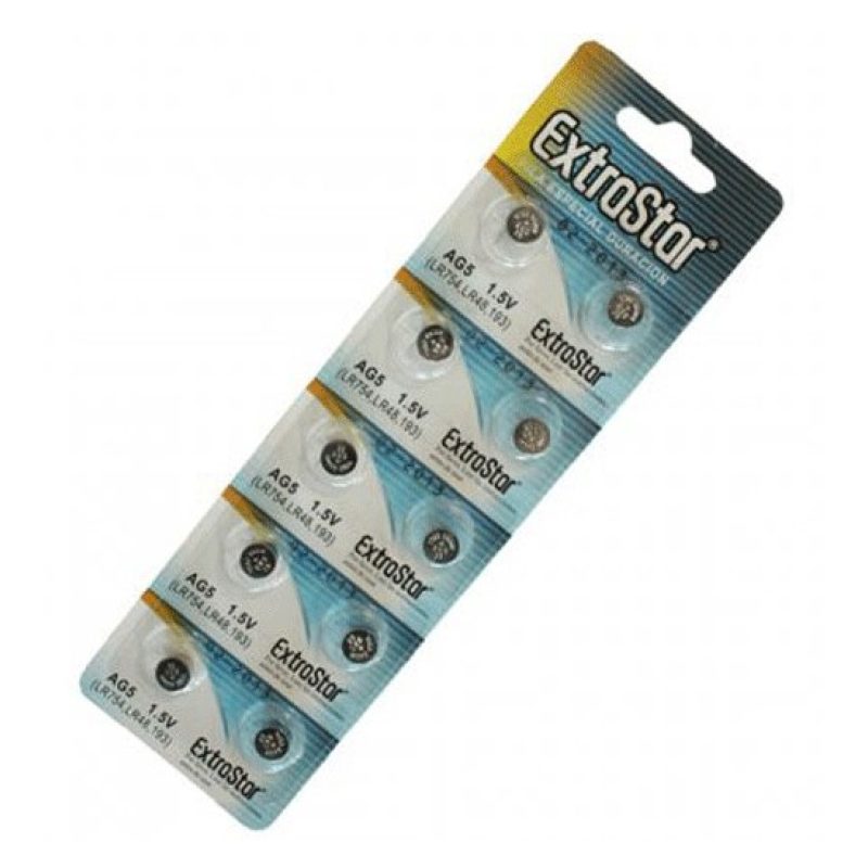 ExtraStar 40 PILE BATTERIE A BOTTONE AG5 1,5v SR48 SR754 SG5 LR754 ...