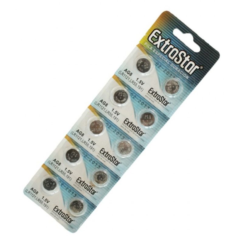 ExtraStar 40 PILE BATTERIE A BOTTONE AG8 1,5v LR1120 SR55 391A LR55...