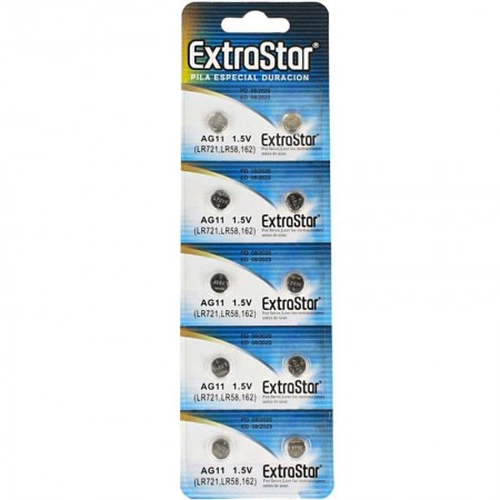 40 PILE BATTERIE A BOTTONE AG11 1,5v SR58 LR721 LR58 361/362 SR721 PILA PIATTE