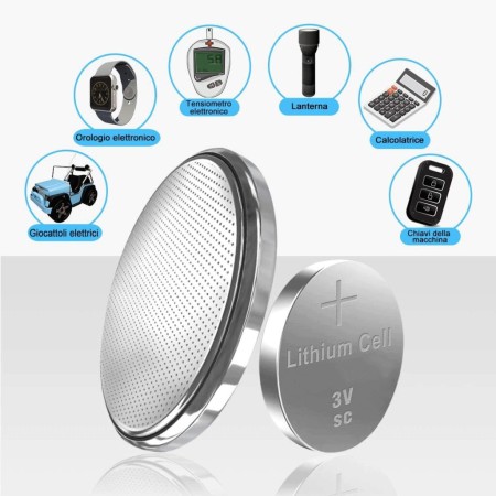 20x BATTERIE A BOTTONE CR2016 LITIO 3 V PILE CR DL BR  ECR KCR ML 2016 PILA