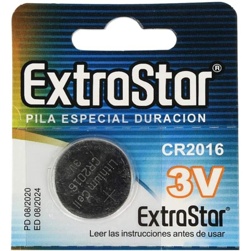 ExtraStar 20x BATTERIE A BOTTONE CR2016 LITIO 3 V PILE CR DL BR ECR...