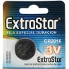 ExtraStar 20x BATTERIE A BOTTONE CR2016 LITIO 3 V PILE CR DL BR ECR...