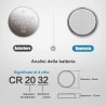 ExtraStar 20x batterie CR2032 bottone 3V ExtraStar batteria pila pi...