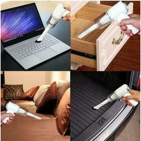 Mini Aspirapolvere Portatile Auto Casa soffiatore ricaricabile 120W USB 2 in 1