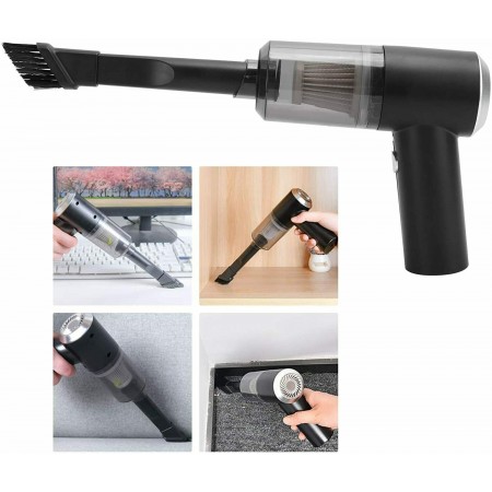 Mini Aspirapolvere Portatile Auto Casa soffiatore ricaricabile 120W USB 2 in 1