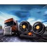 Andowl DOPPIO VENTILATORE PER AUTO CAMION CAMPER FURGONE 12V REGOLA...