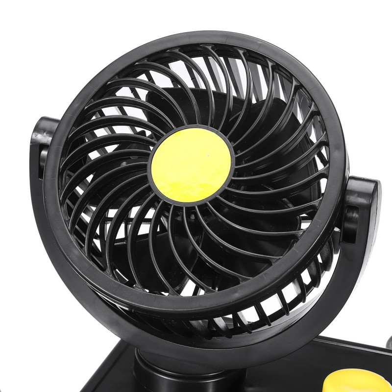 Andowl DOPPIO VENTILATORE PER AUTO CAMION CAMPER FURGONE 12V REGOLA...