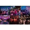 DRIWEI Catena luminosa luci esterni a LED RGB 14 lampadine impermea...