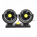 DOPPIO VENTILATORE PER AUTO CAMION CAMPER FURGONE 24 V REGOLABILE ARIA FRESCA
