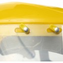 VISIERA PROTETTIVA MASCHERA VISO OCCHI TRASPARENTE CON CALOTTA REGOLABILE