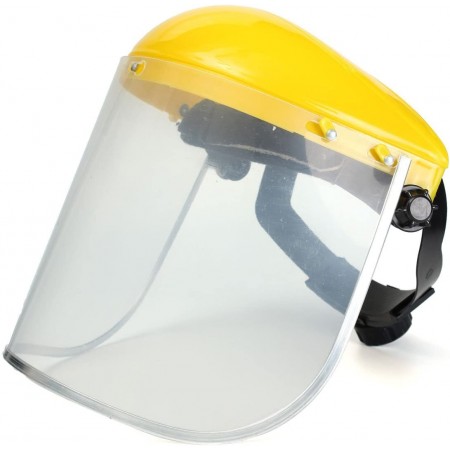 VISIERA PROTETTIVA MASCHERA VISO OCCHI TRASPARENTE CON CALOTTA REGOLABILE