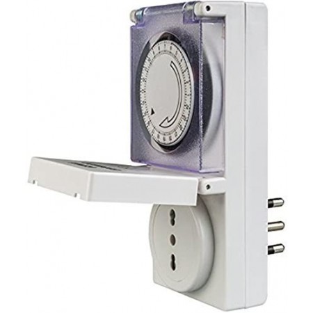 Timer Regolabile 24 H Con Presa Analogica Programmabile Spina Temporizzata
