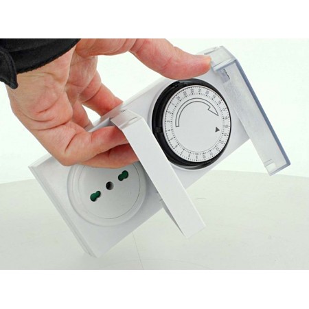 Timer Regolabile 24 H Con Presa Analogica Programmabile Spina Temporizzata