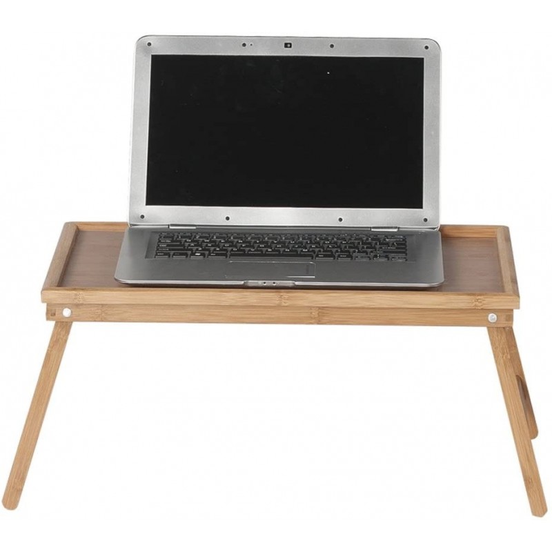 WeHome Vassoio da letto in bamboo multiuso colazione 50x30 cm con p...