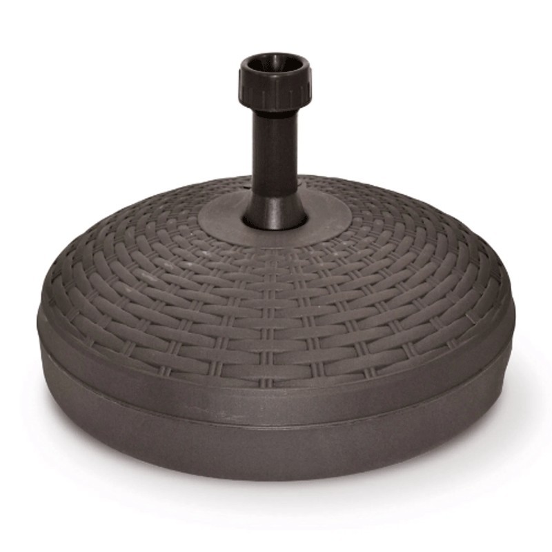 BASE PER OMBRELLONE POLIPROPILENE 20 LT ANTRACITE RATTAN MARE PISCINA GIARDINO