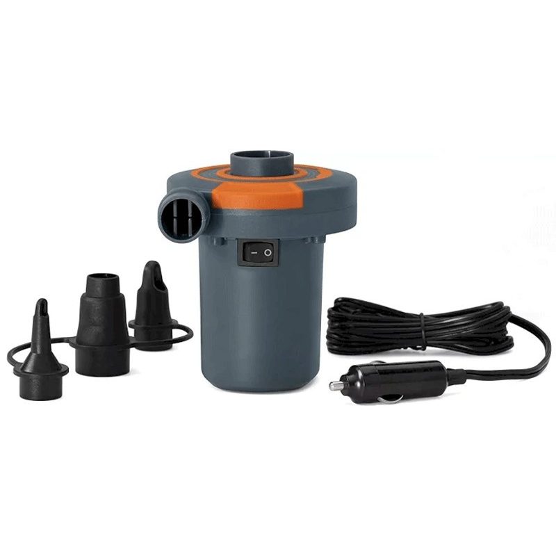 POMPA ELETTRICA GONFIAGGIO SGONFIAGGIO LETTO CANOA CANOTTO 12V AUTO...