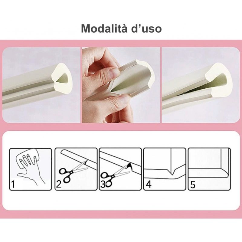 WeHome 2x Paraspigoli in Gomma 2M per Sicurezza Bambini Angolari Fe...