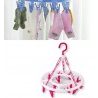 WeHome STENDINO STENDIBIANCHERIA TONDO CON PINZE PER BUCATO 13 pinz...
