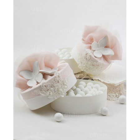 Set 12 Pezzi Scatole Box Regali portaconfetti cuore bomboniere legno scatolina