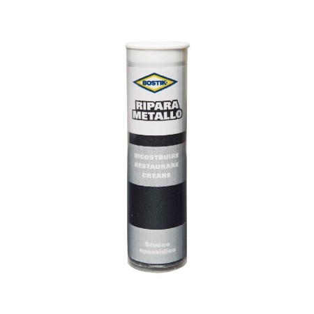 STUCCO EPOSSIDICO BICOMPONENTE RIPARA METALLO " BOSTIK " 56 gr STICK GRIGIO 