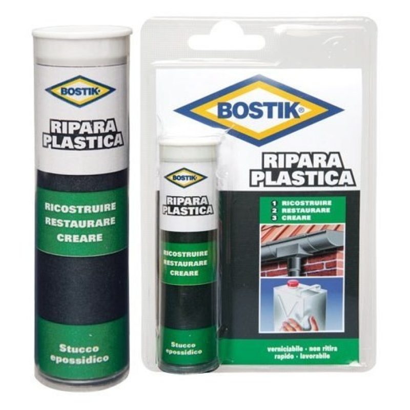 Bostik Bostik Ripara Plastica blister 56g - Stucco Epossidico vetro...