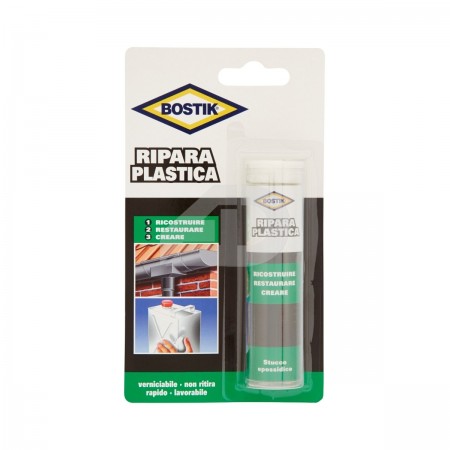 Bostik Ripara Plastica blister 56g - Stucco Epossidico vetroresina salda stick
