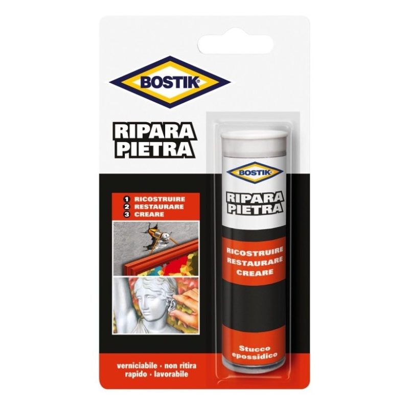 Bostik Bostik Ripara Pietra blister 56g - Stucco Epossidico marmo c...